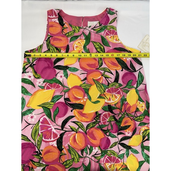 NWT Pappagallo Citrus Fruit Lemons Oranges‎ Jersey Dress Sundress Preppy XL $99 - Picture 13 of 13